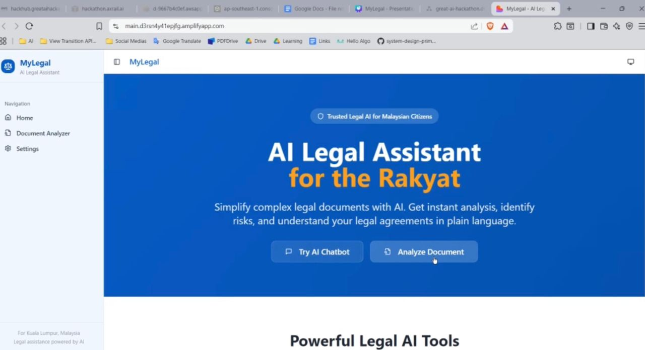 AI Legal Assistant screenshot 1