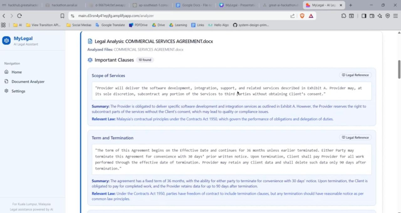 AI Legal Assistant screenshot 3