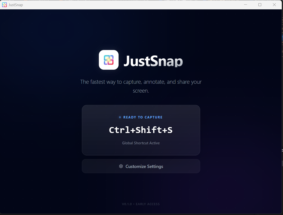 JustSnap screenshot 1