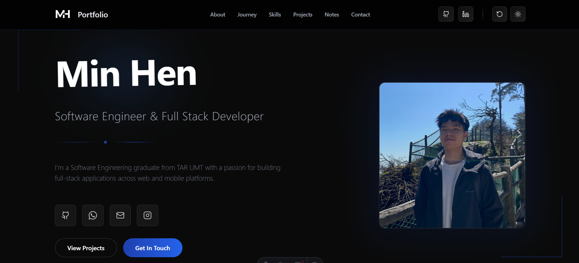 Self Portfolio screenshot 1